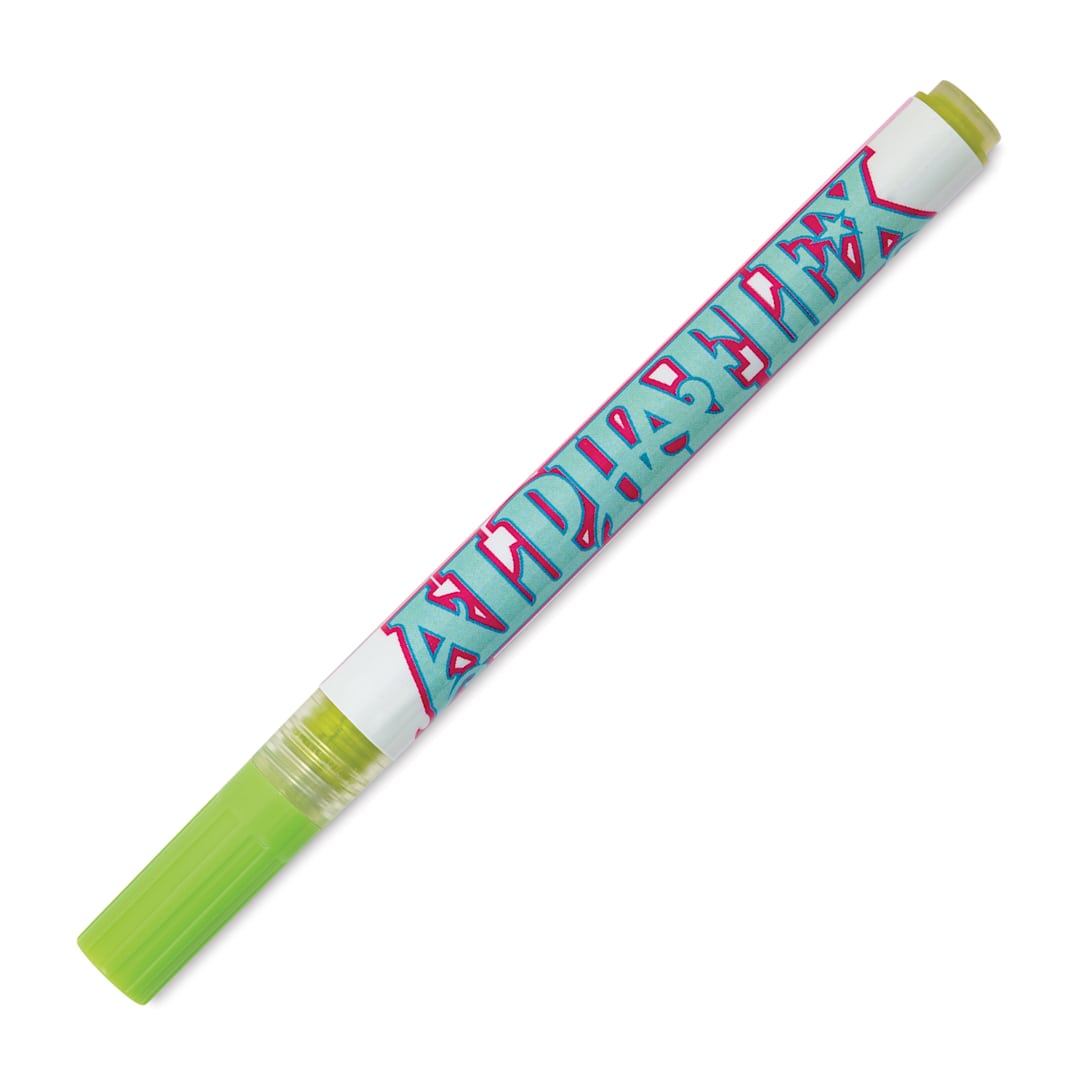 Open in modal - Alpha6 AlphaFlex Textile and Leather Paint Marker - Lime Green, 1 mm