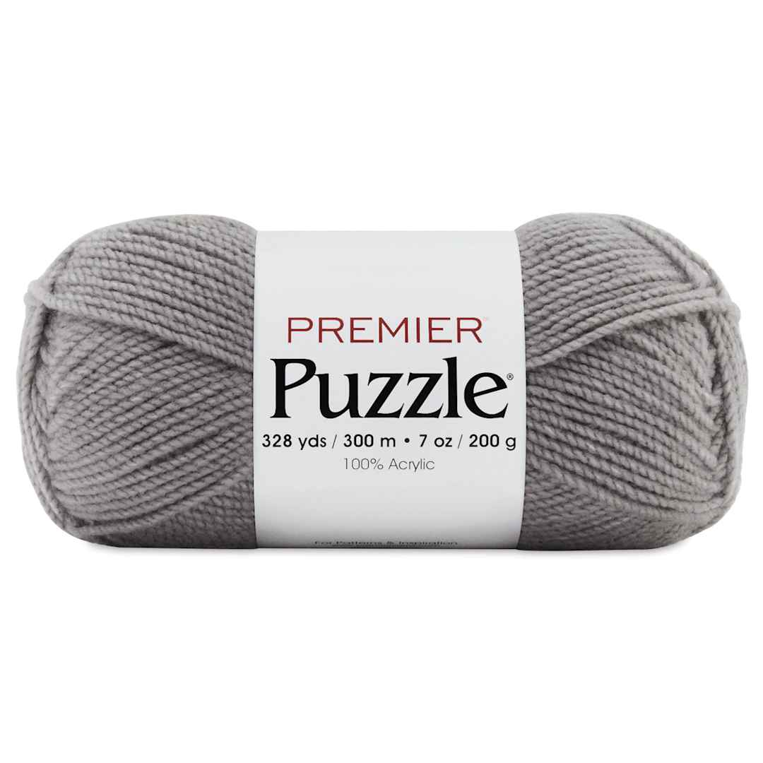 Open in modal - Premier Yarn Puzzle Solids Yarn - Charcoal, 328 yds