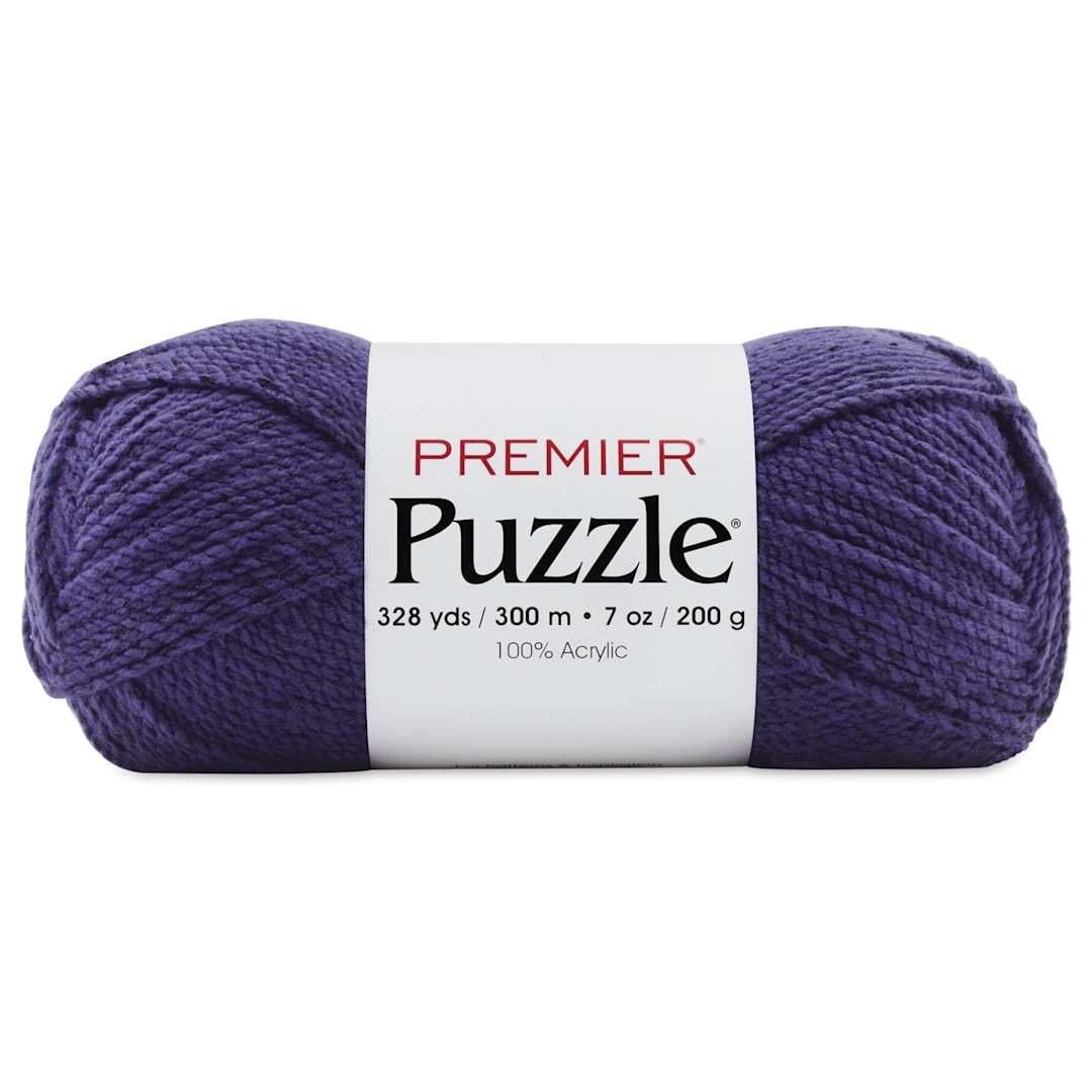 Open in modal - Premier Yarn Puzzle Solids Yarn - Purple, 328 yds