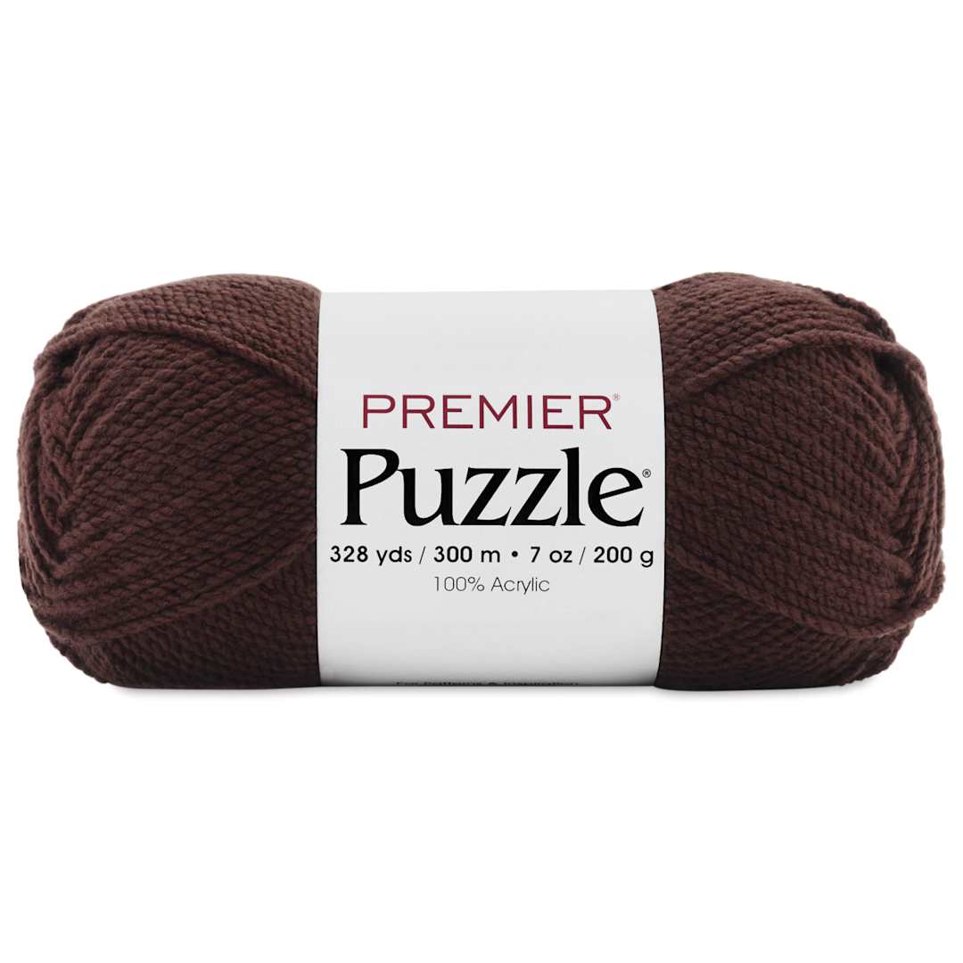Open in modal - Premier Yarn Puzzle Solids Yarn - Brown, 328 yds
