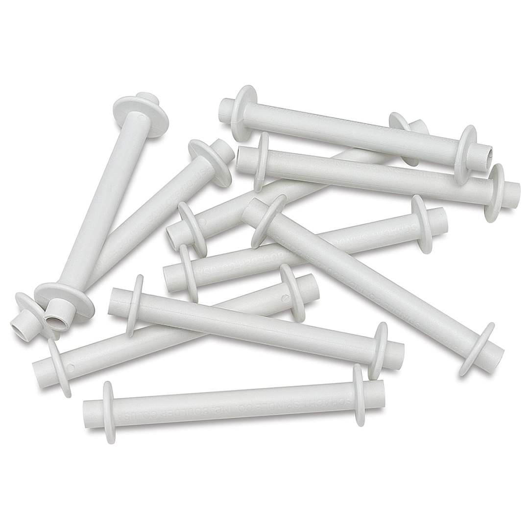 Open in modal - Schacht Hand Bobbin Winder - Package of 10 bobbins piled loosely
