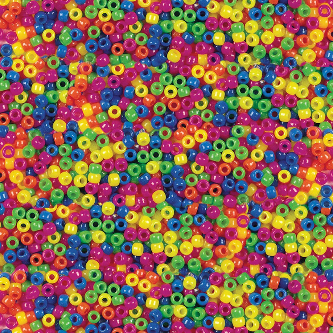 Open in modal - Pony Beads Neon   1000/Pkg.  - Peggable
