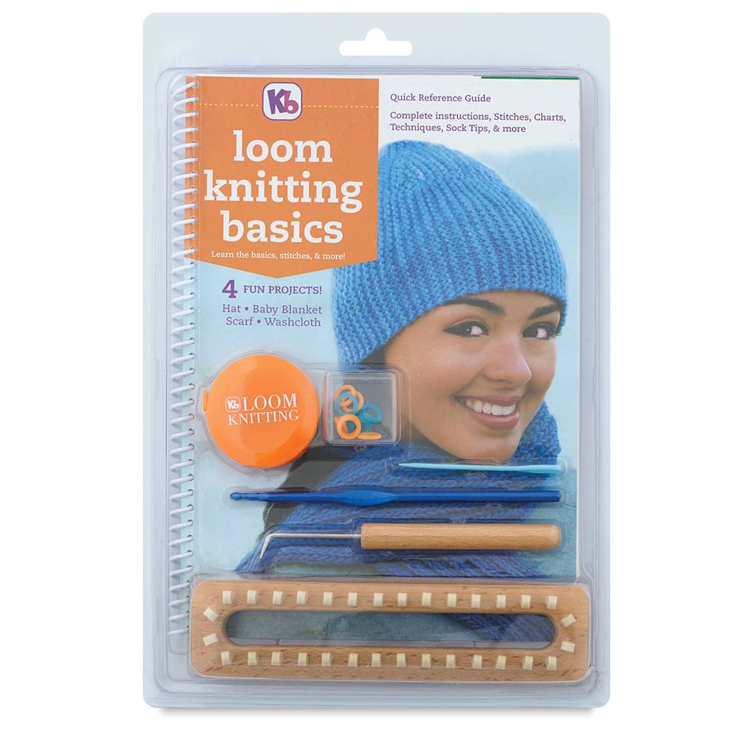 Open in modal - KB Loom Knitting Basics Kit - Front of blister package
