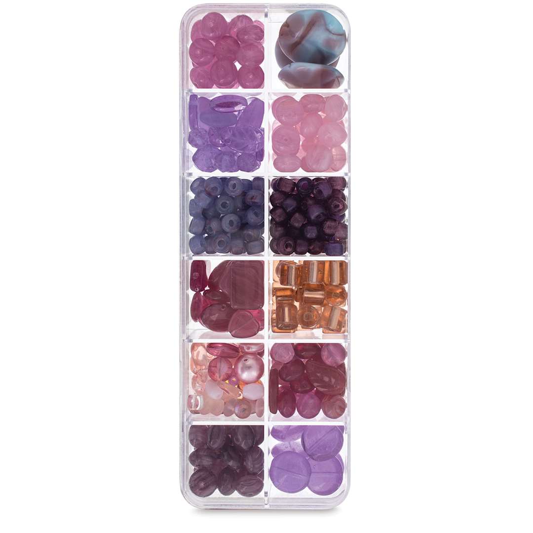 Open in modal - John Bead Czech Glass Bead Box Mix - Sweet Melody