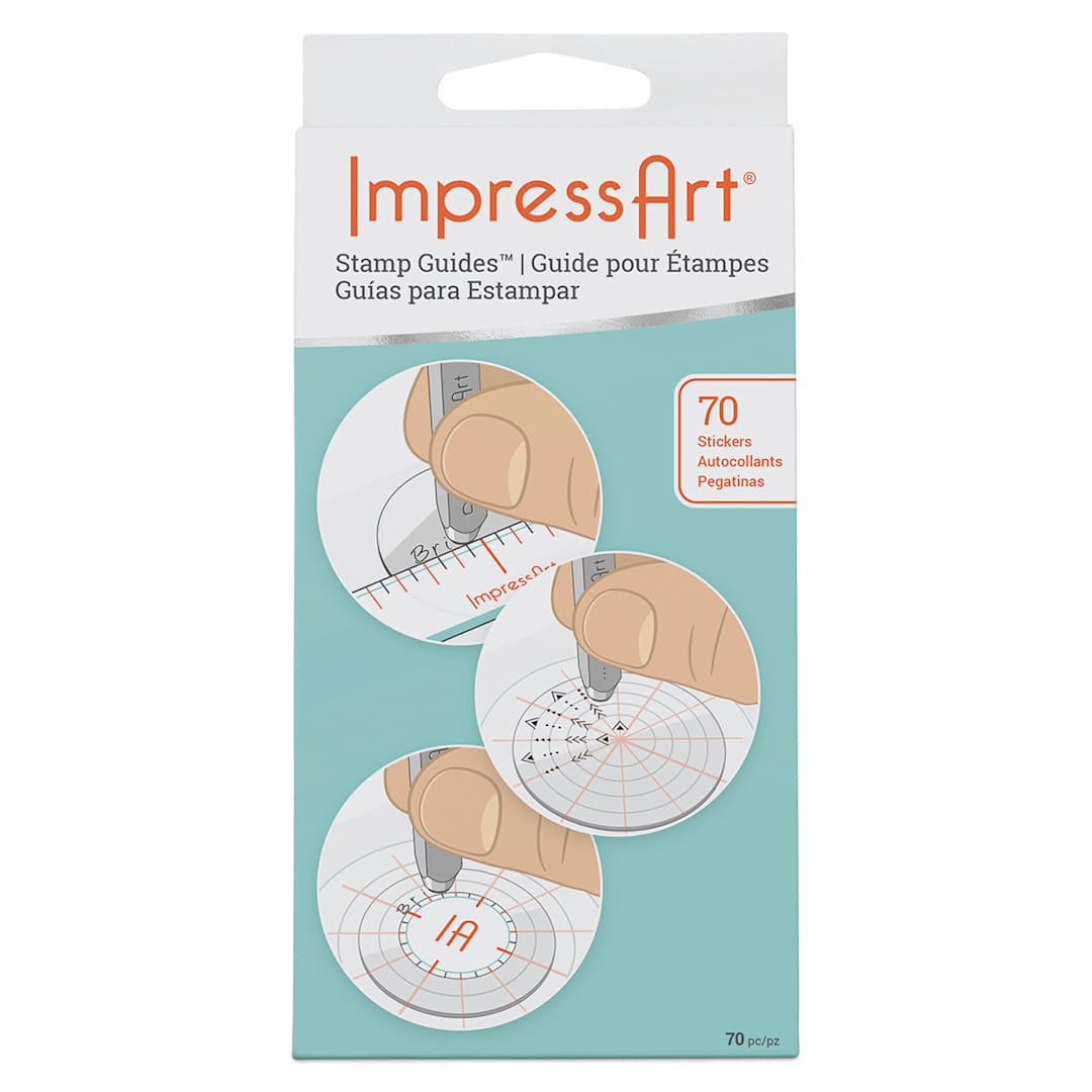 Open in modal - ImpressArt Stamp Guides Sticker Book - Front of package
