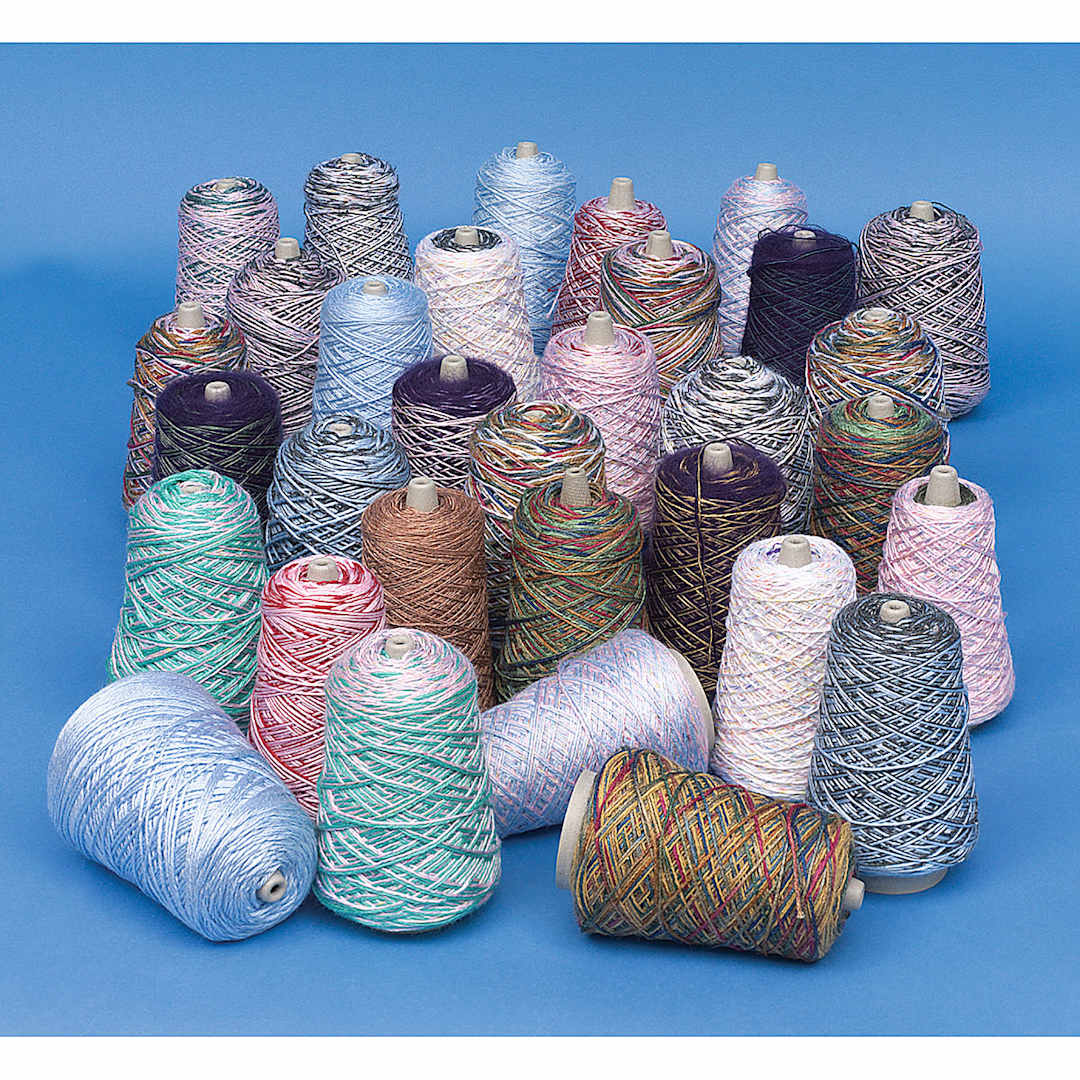 Open in modal - Trait-Tex Super Assortment - 32 spools of yarn in assorted colors shown