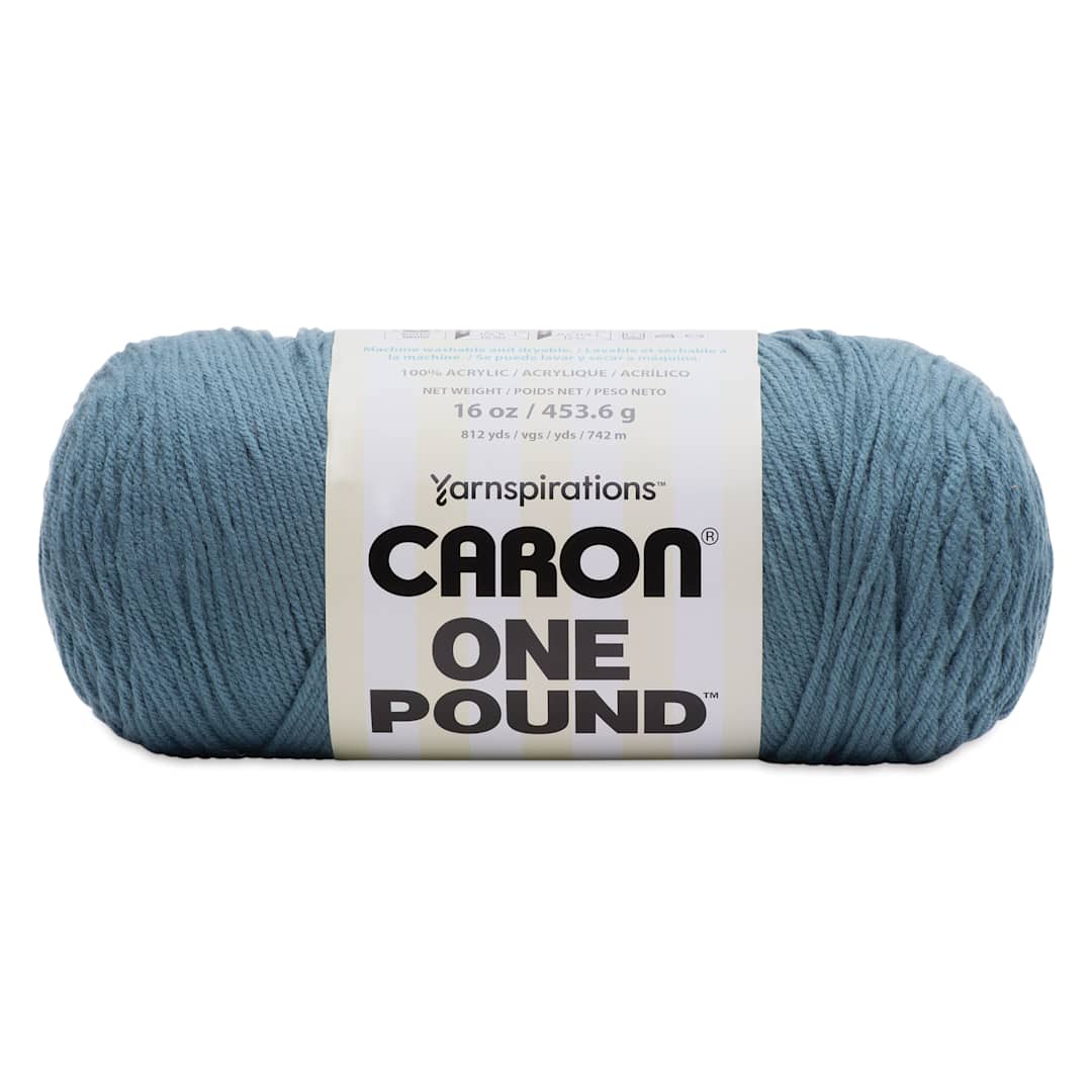 Open in modal - Caron One Pound Acrylic Yarn - 1 lb, 4-Ply, Canal