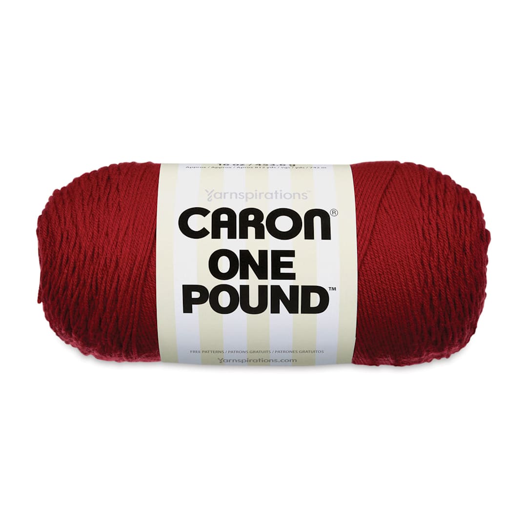 Open in modal - Caron One Pound Acrylic Yarn - 1 lb, 4-Ply, Claret