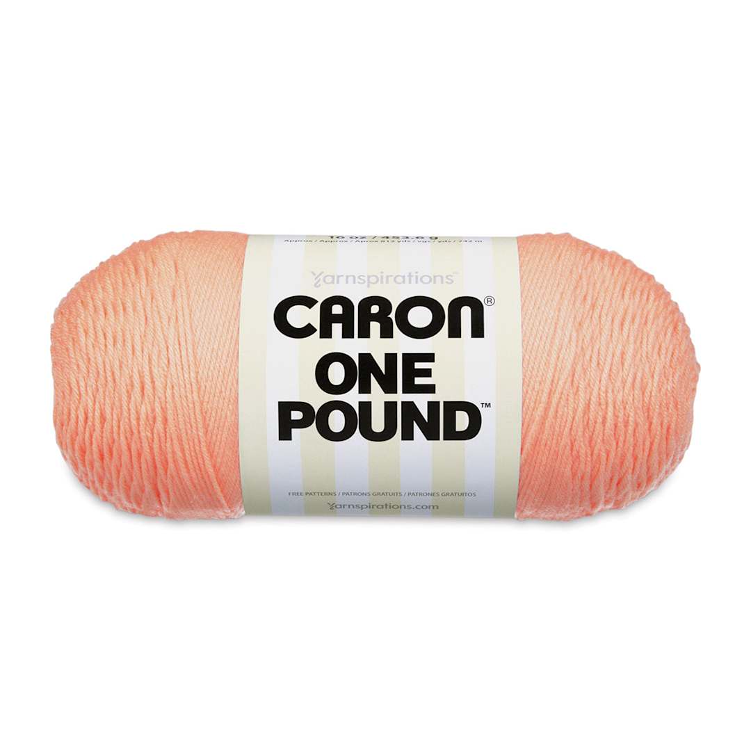 Open in modal - Caron One Pound Acrylic Yarn - 1 lb, 4-Ply, Peach