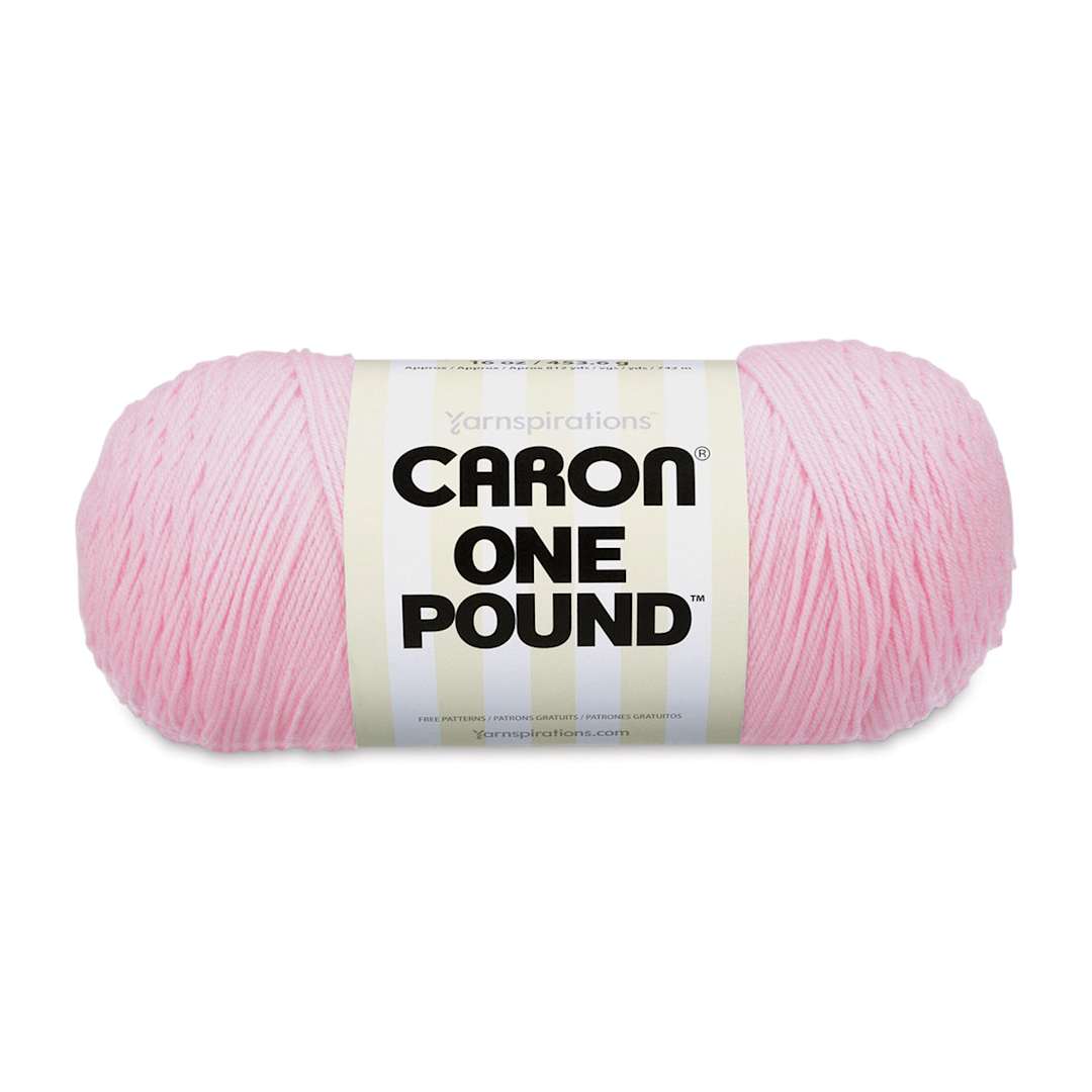 Open in modal - Caron One Pound Acrylic Yarn - 1 lb, 4-Ply, Soft Pink