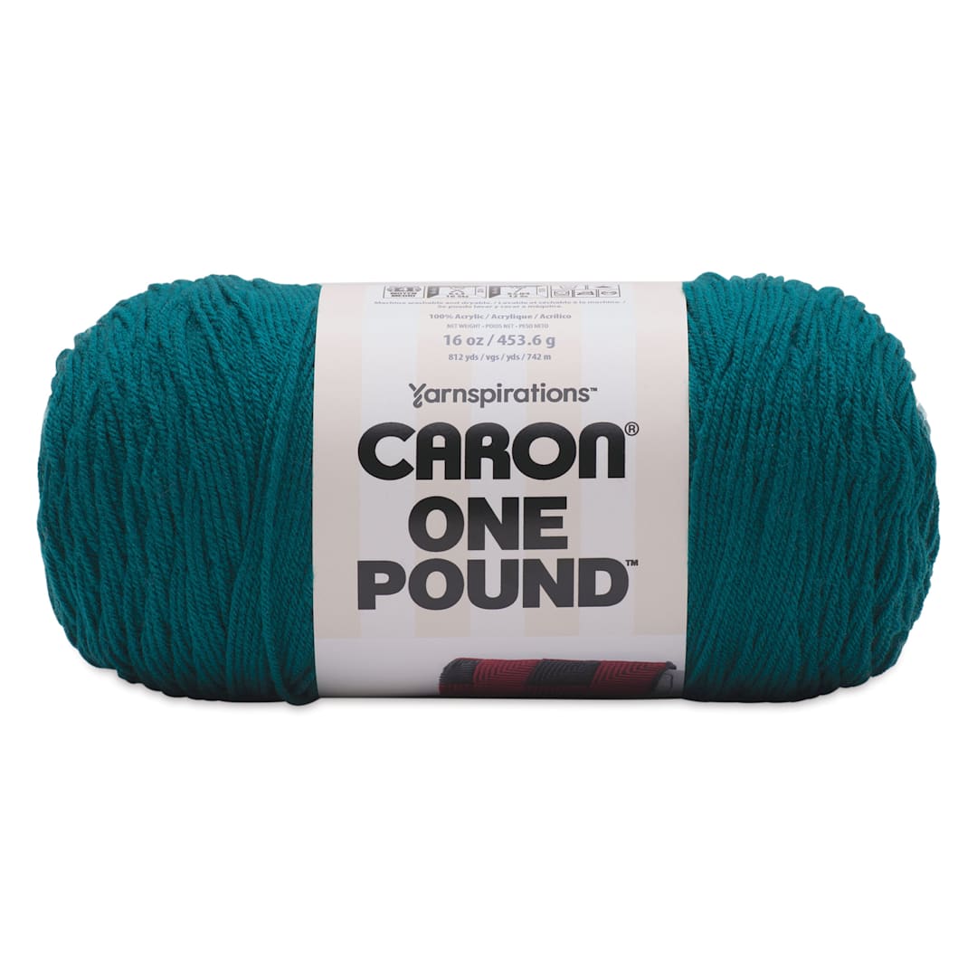 Open in modal - Caron One Pound Acrylic Yarn - 1 lb, 4-Ply, Deep Sea Teal