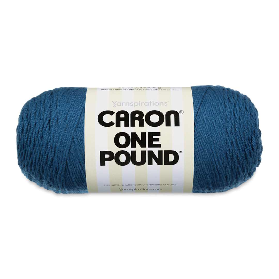 Open in modal - Caron One Pound Acrylic Yarn - 1 lb, 4-Ply, Ocean Blue