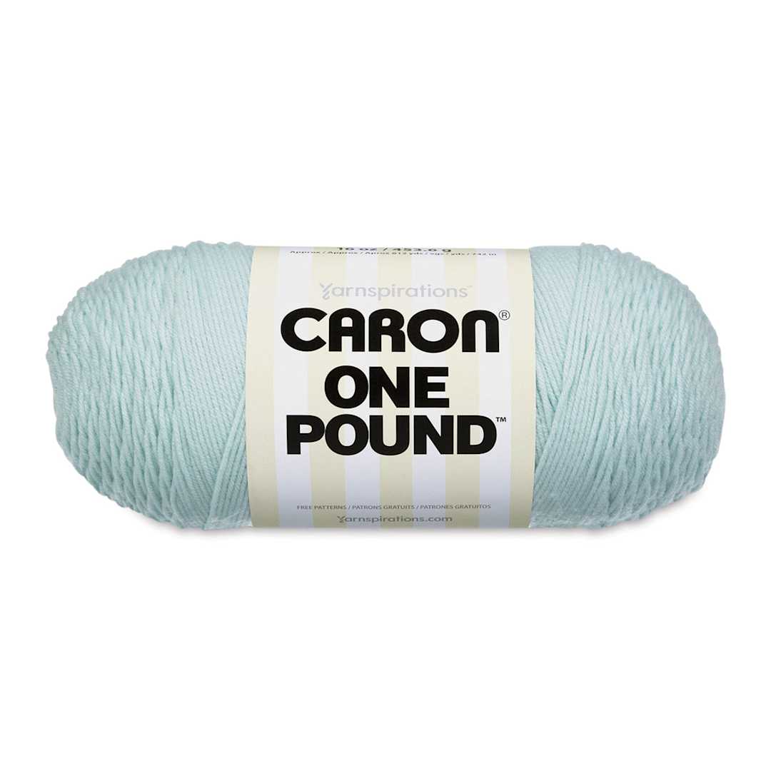 Open in modal - Caron One Pound Acrylic Yarn - 1 lb, 4-Ply, Pale Green