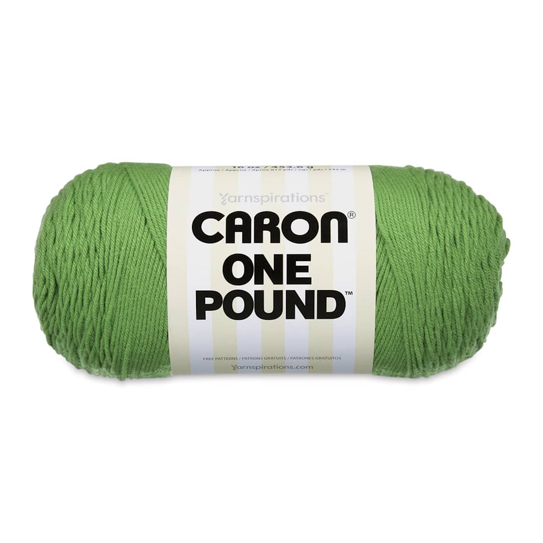 Open in modal - Caron One Pound Acrylic Yarn - 1 lb, 4-Ply, Grass Green