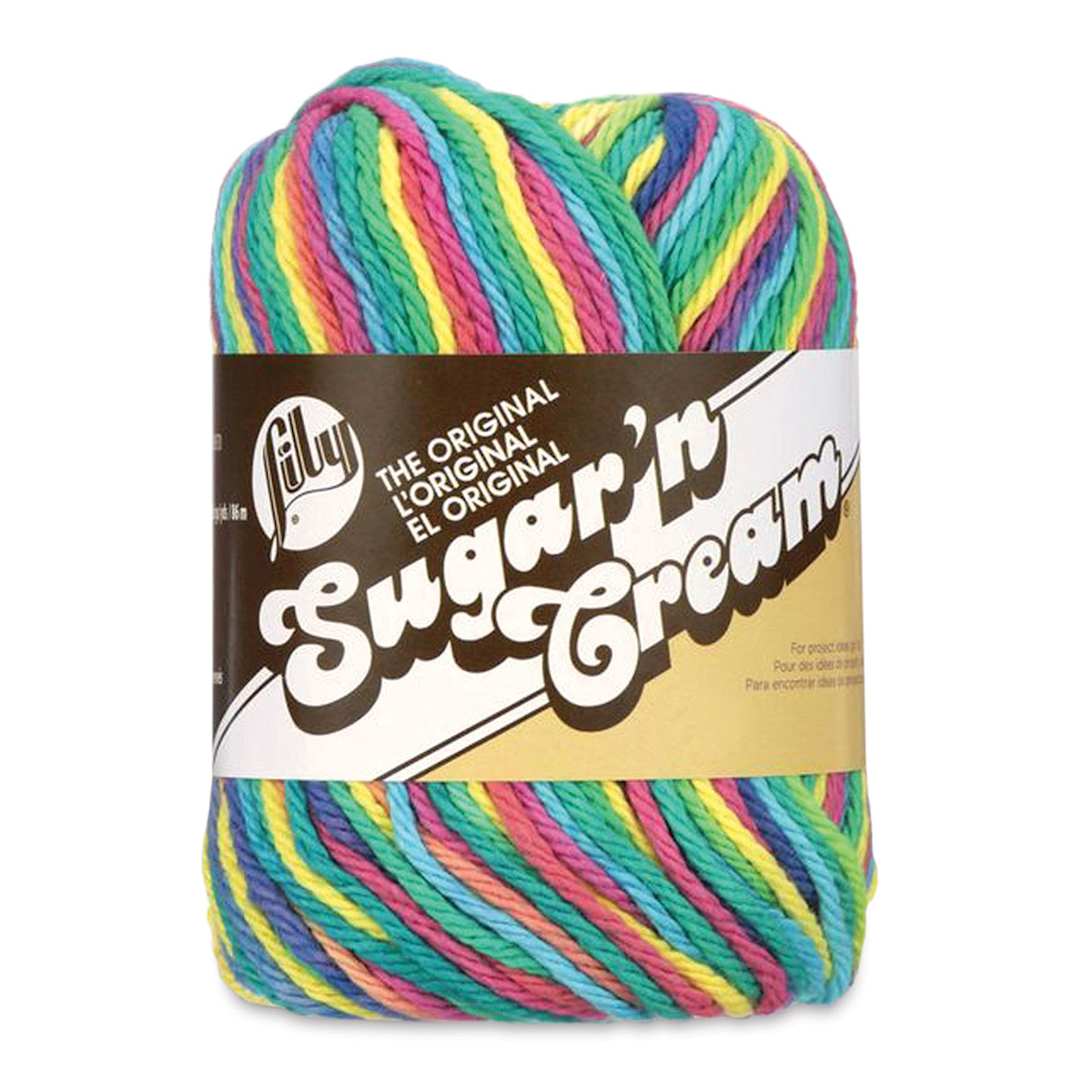 Open in modal - Lily Sugar N' Cream Yarn - 2 oz, 4-Ply, Psychedelic Ombre