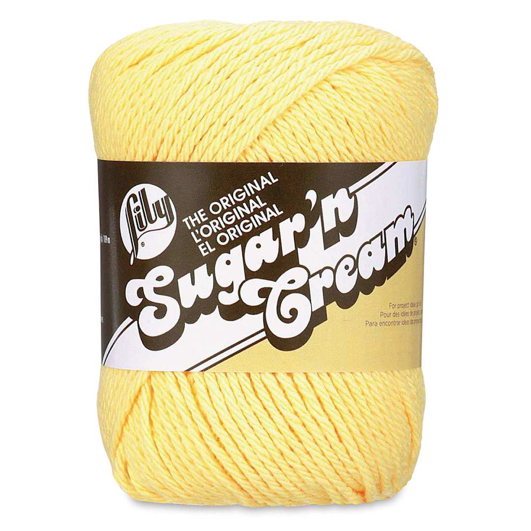 Open in modal - Lily Sugar N' Cream Yarn - 2.5 oz, 4-Ply, Yellow
