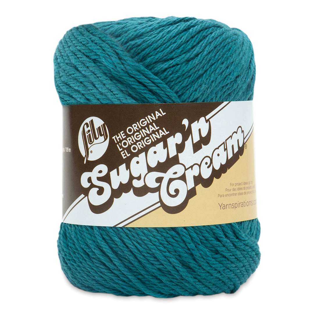 Open in modal - Lily Sugar N' Cream Yarn - 2.5 oz, 4-Ply, Teal