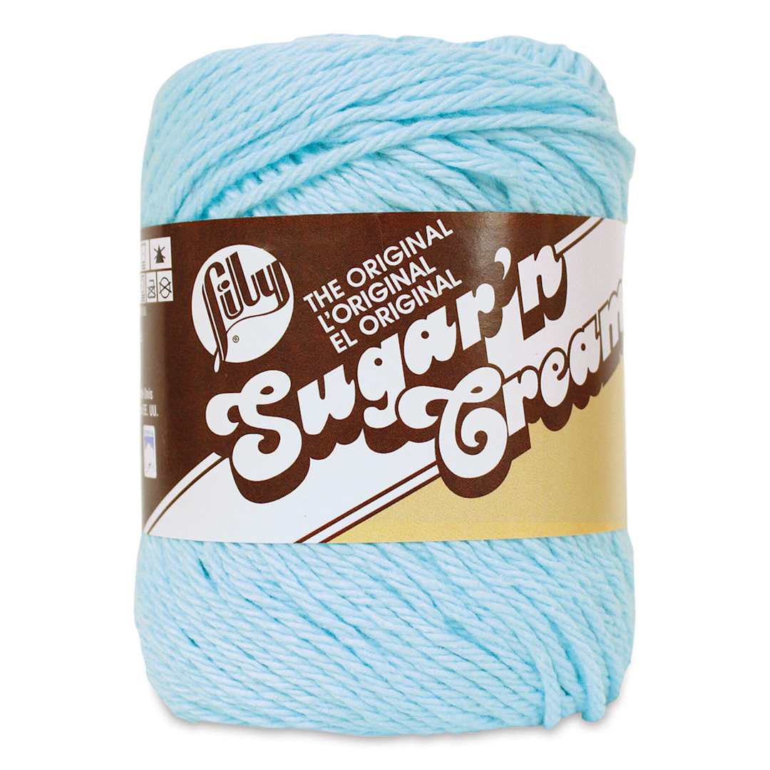 Open in modal - Lily Sugar N' Cream Yarn - 2.5 oz, 4-Ply, Robins Egg