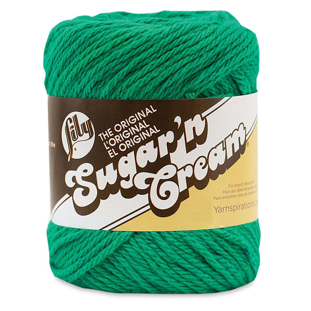 Open in modal - Lily Sugar N' Cream Yarn - 2.5 oz, 4-Ply, Mod Green