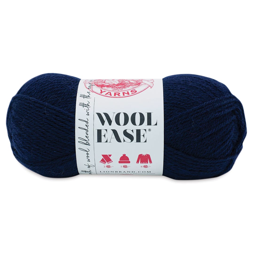 Open in modal - Lion Brand Wool-Ease Yarn - Nightshade