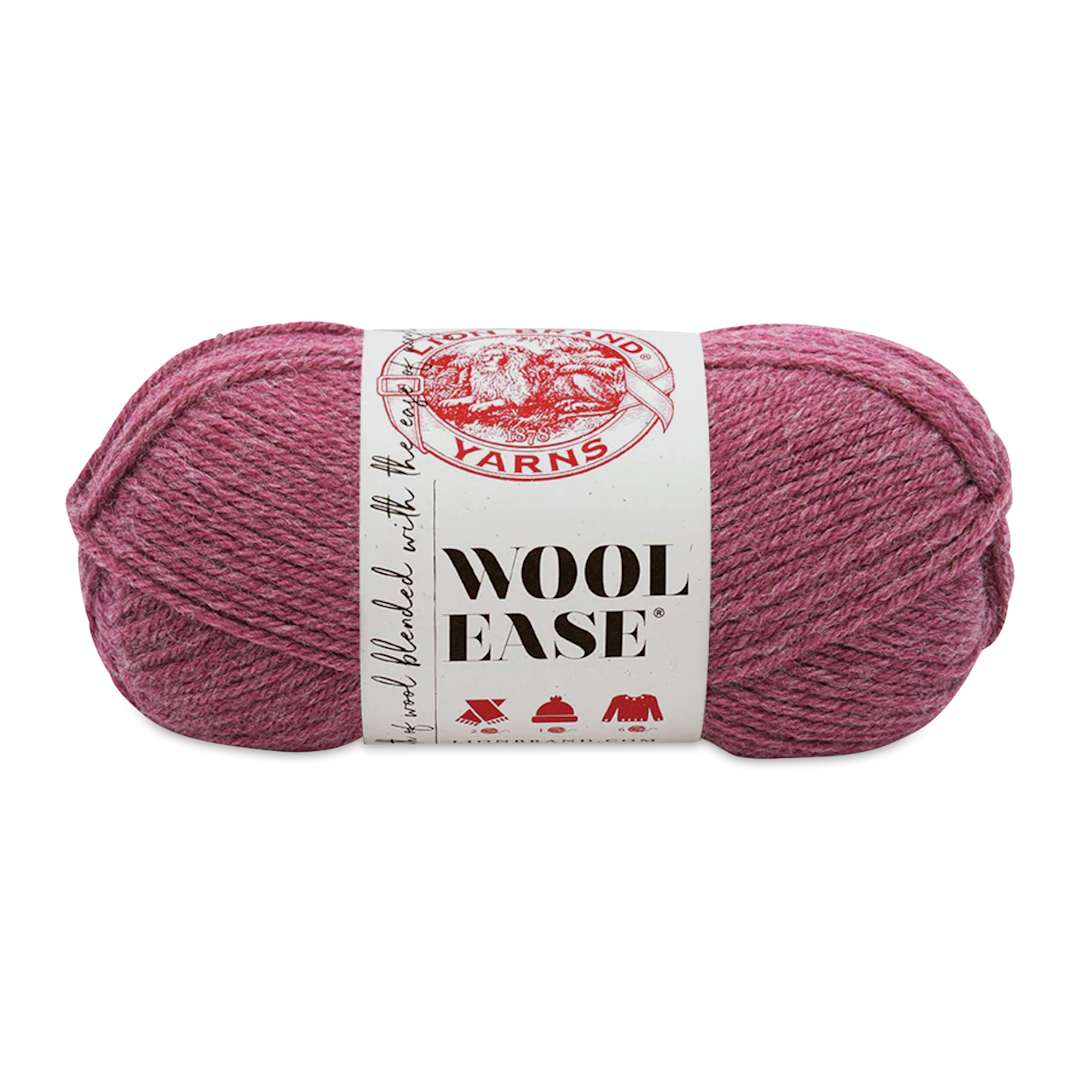 Open in modal - Lion Brand Wool-Ease Yarn - Dark Rose Heather