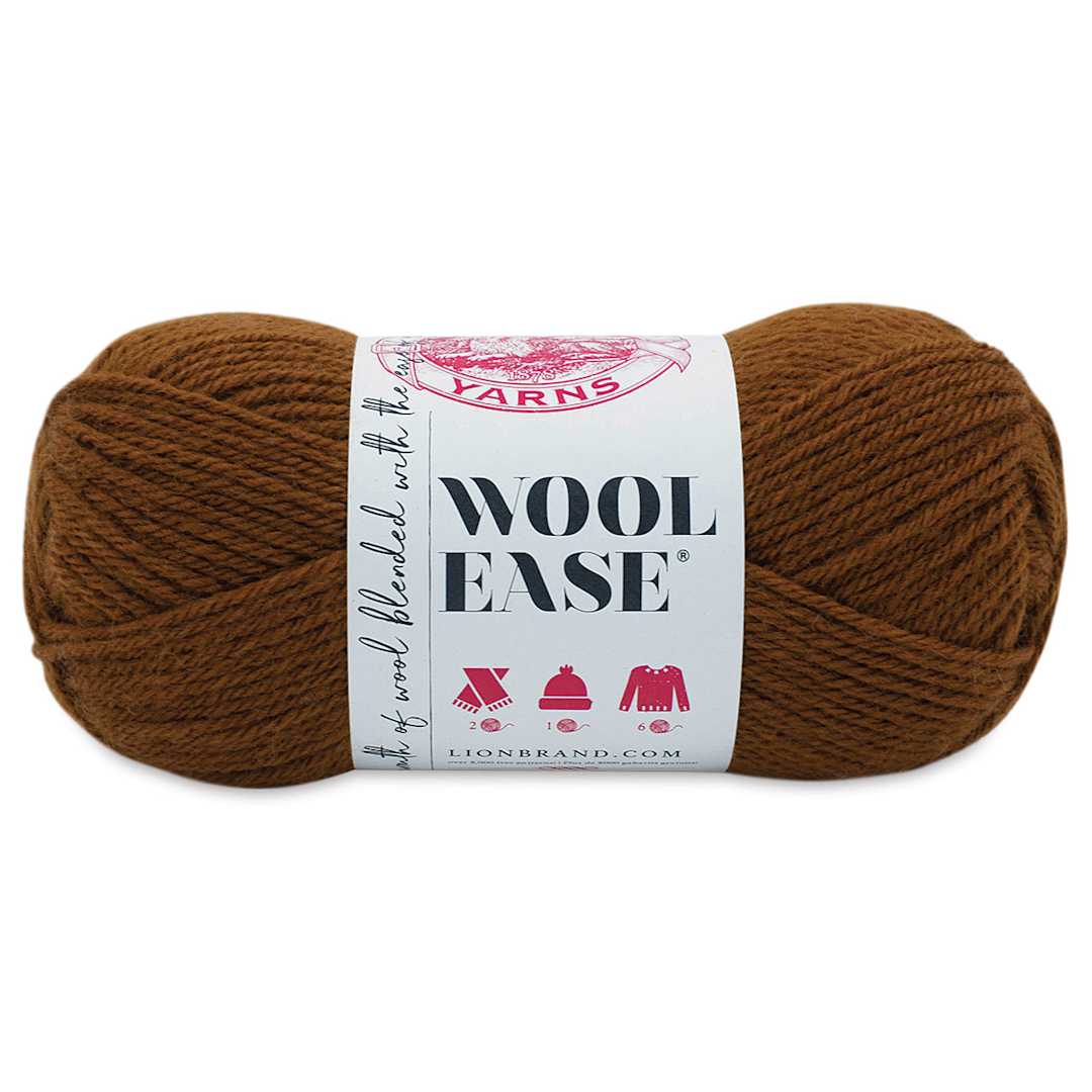 Open in modal - Lion Brand Wool-Ease Yarn - Umber