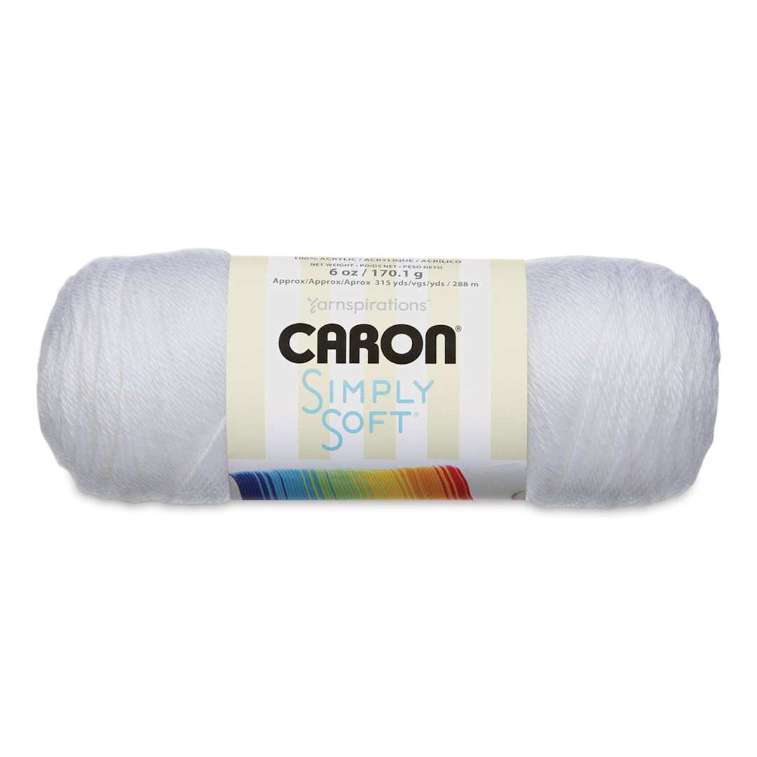 Open in modal - Caron Simply Soft Yarn - White