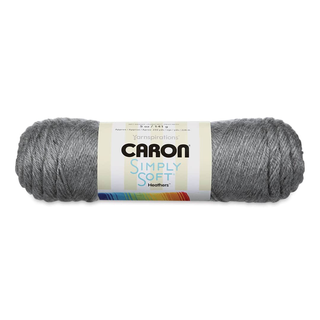 Open in modal - Caron Simply Soft Yarn - Gray Heather