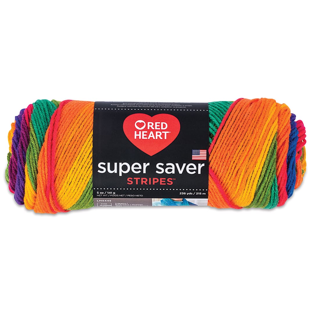 Open in modal - Red Heart Super Saver Yarn - Favorite Stripe