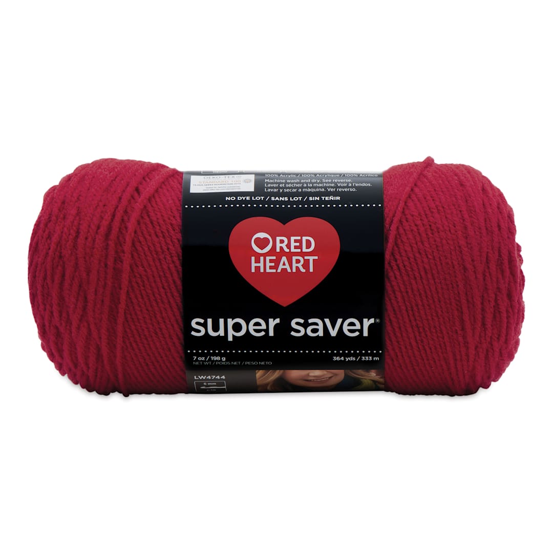 Open in modal - Red Heart Super Saver Yarn - Cherry Red, 364 yds