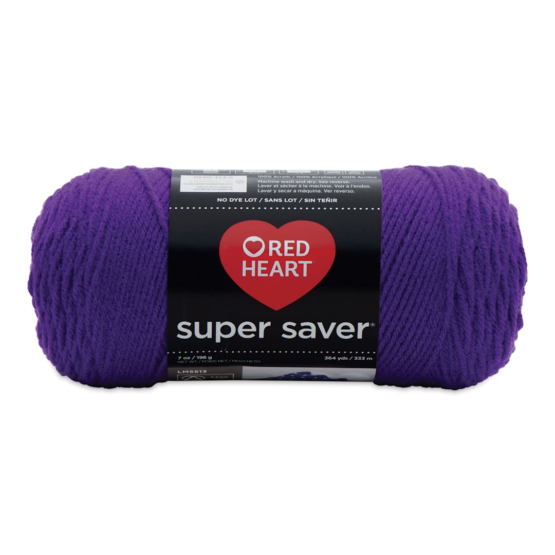 Open in modal - Red Heart Super Saver Yarn - Amethyst, 364 yds