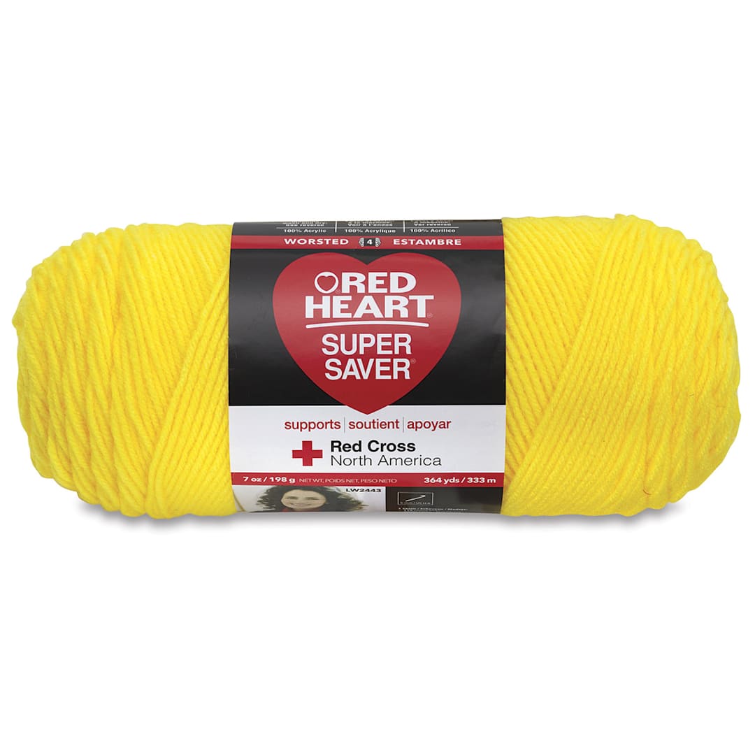 Open in modal - Red Heart Super Saver Yarn-Bright Yellow