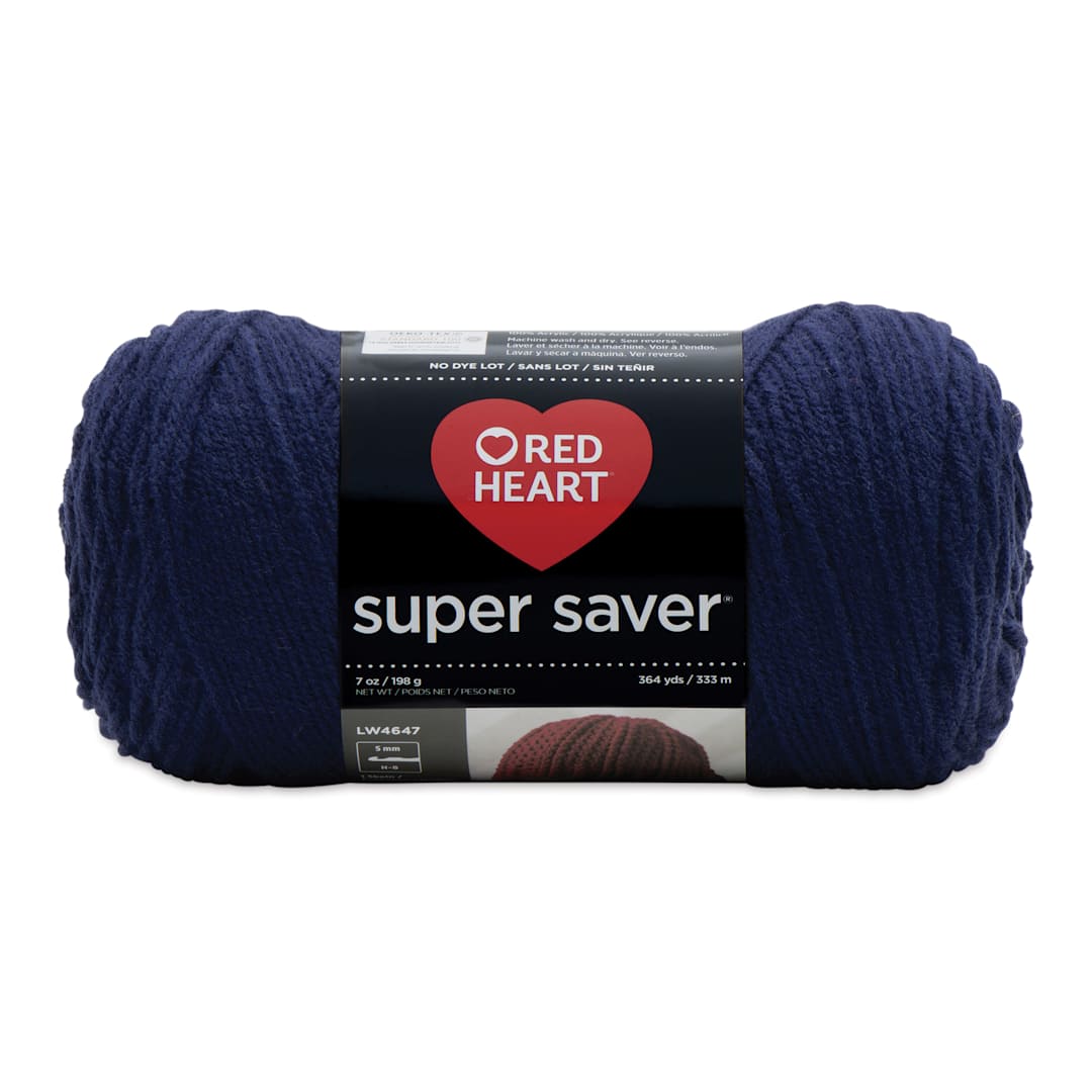Open in modal - Red Heart Super Saver Yarn - Soft Navy, 364 yds