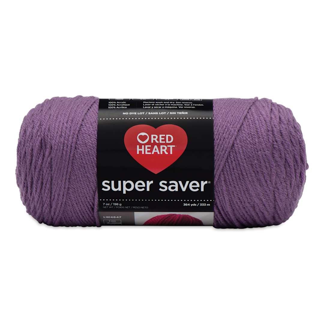 Open in modal - Red Heart Super Saver Yarn - Medium Purple, 7 oz