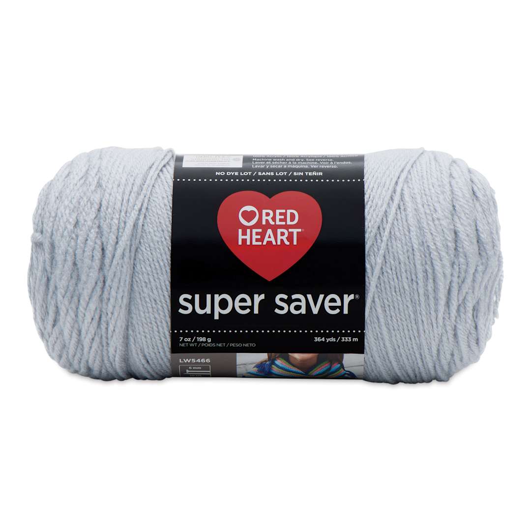 Open in modal - Red Heart Super Saver Yarn - Light Grey, 364 yds
