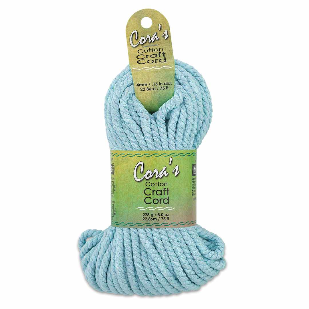 Open in modal - Pepperell Cotton Craft Cord - Sky Blue, 4 mm, 75 ft