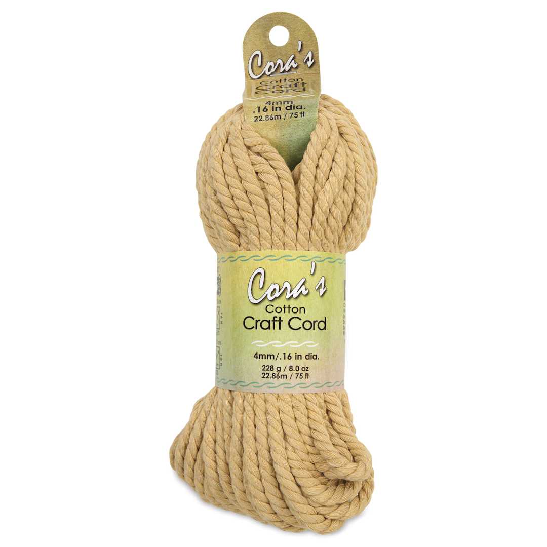 Open in modal - Pepperell Cotton Craft Cord - Fawn, 4 mm, 75 ft - front