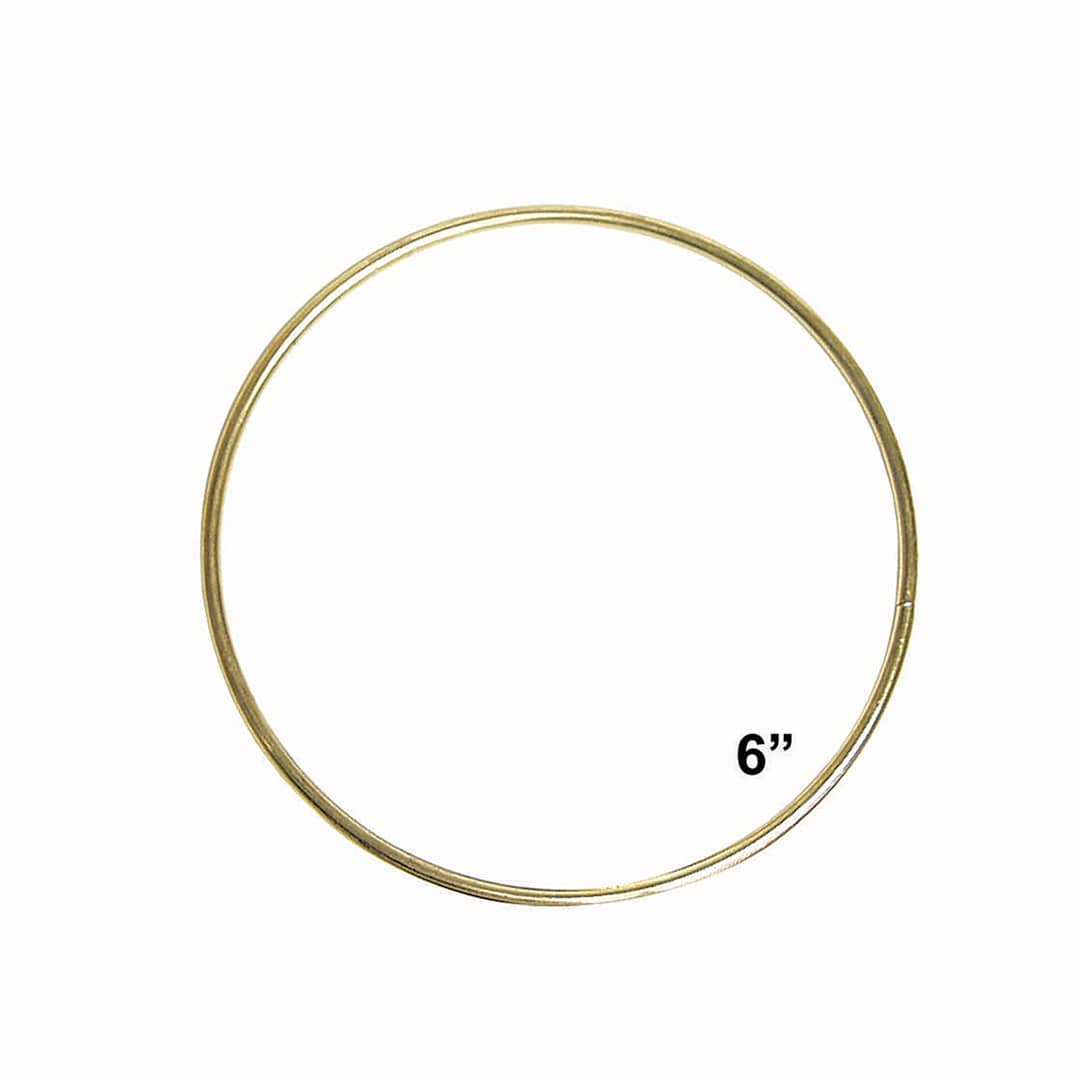 Open in modal - Pepperell Brass Plated Macramé Ring - 6"