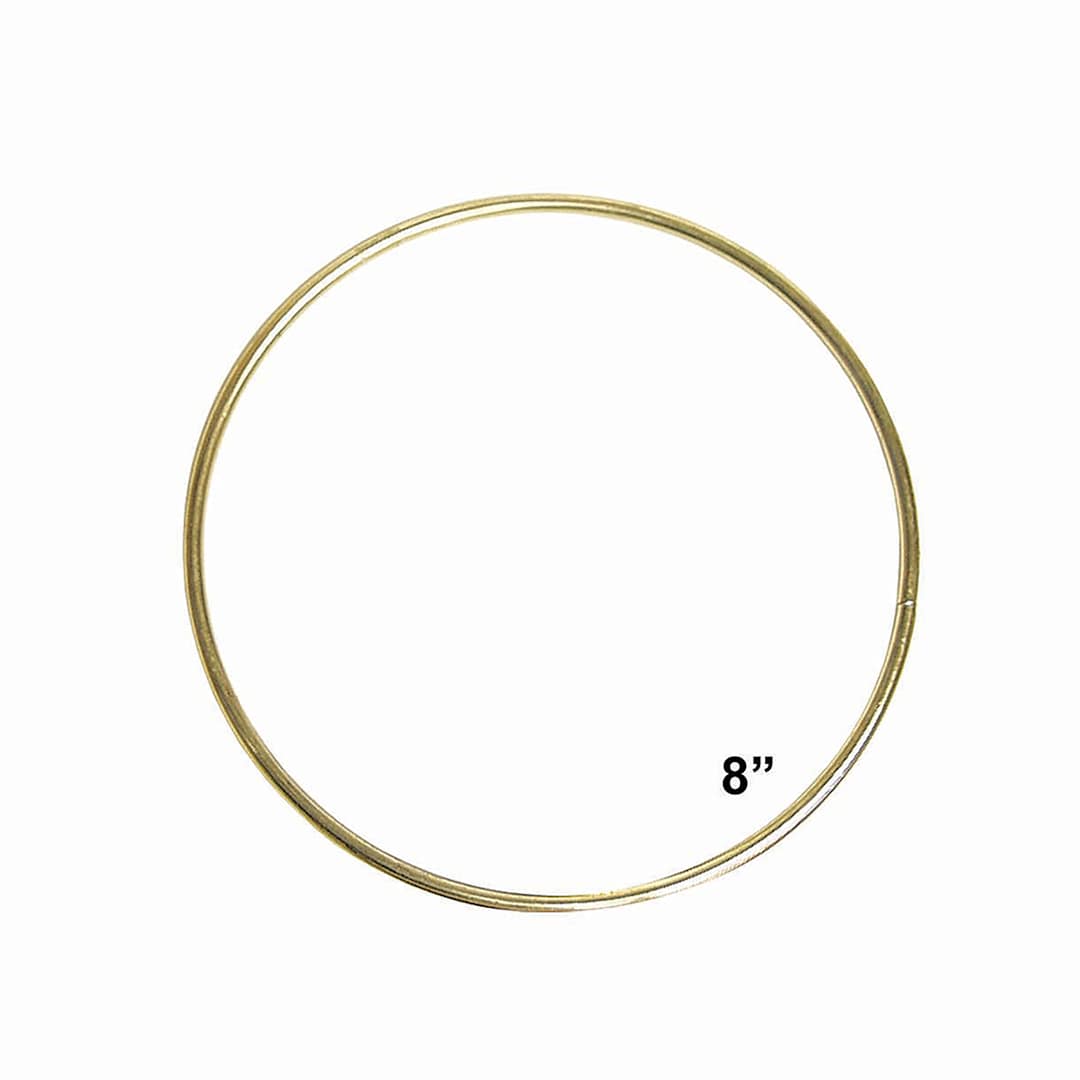 Open in modal - Pepperell Brass Plated Macramé Ring - 8"