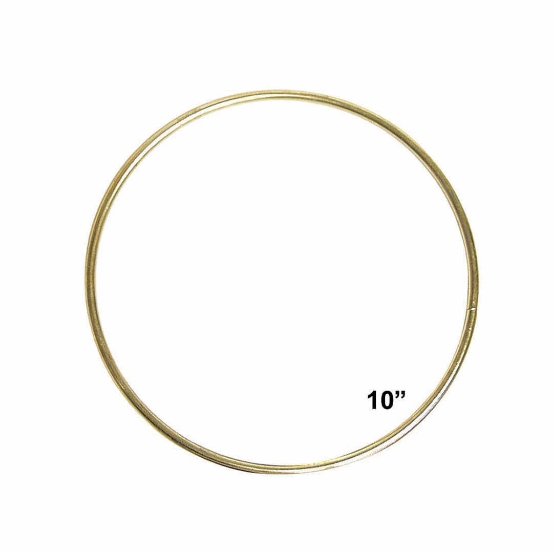 Open in modal - Pepperell Brass Plated Macramé Ring - 10"