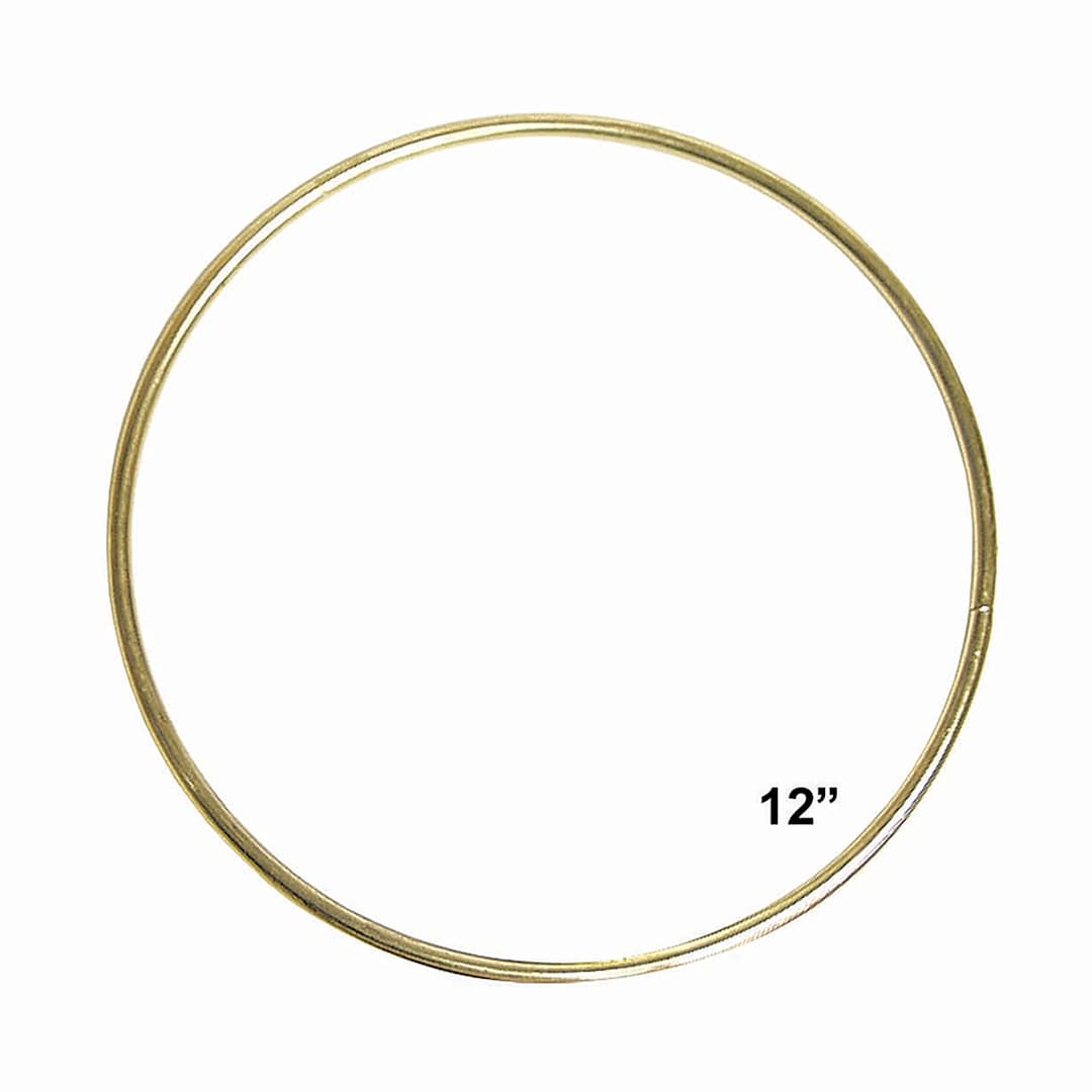 Open in modal - Pepperell Brass Plated Macramé Ring - 12"