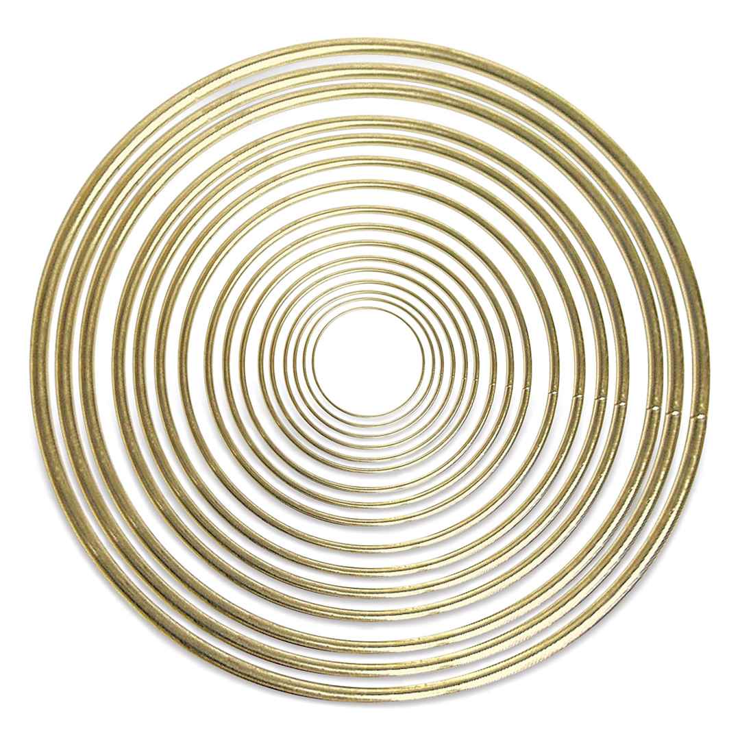 Open in modal - Pepperell Brass Plated Macramé Rings