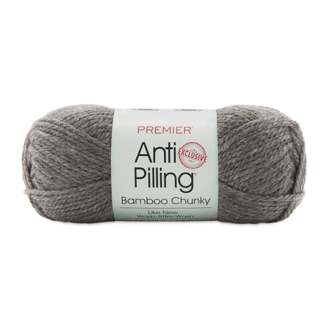 Open in modal - Premier Anti Pilling Bamboo Chunky Yarn - Poppy Seed, 131 yds