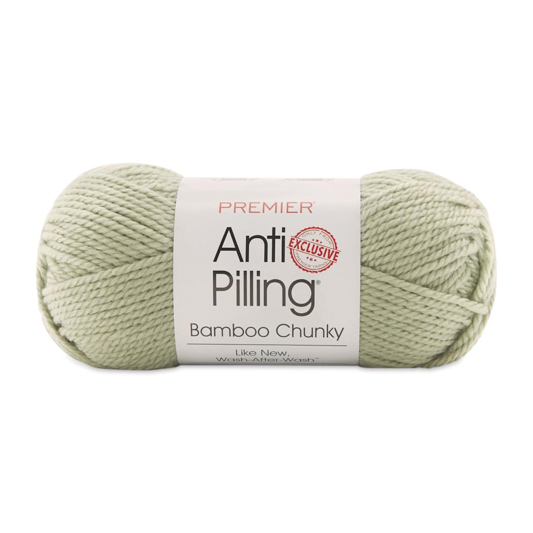 Open in modal - Premier Anti Pilling Bamboo Chunky Yarn - Kiwi Fruit, 131 yds