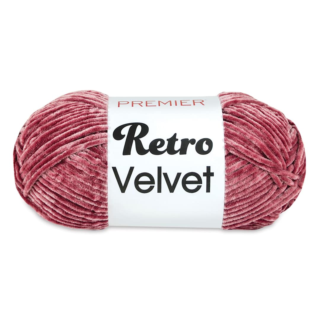 Open in modal - Premier Retro Velvet Yarn  - Rose, skein