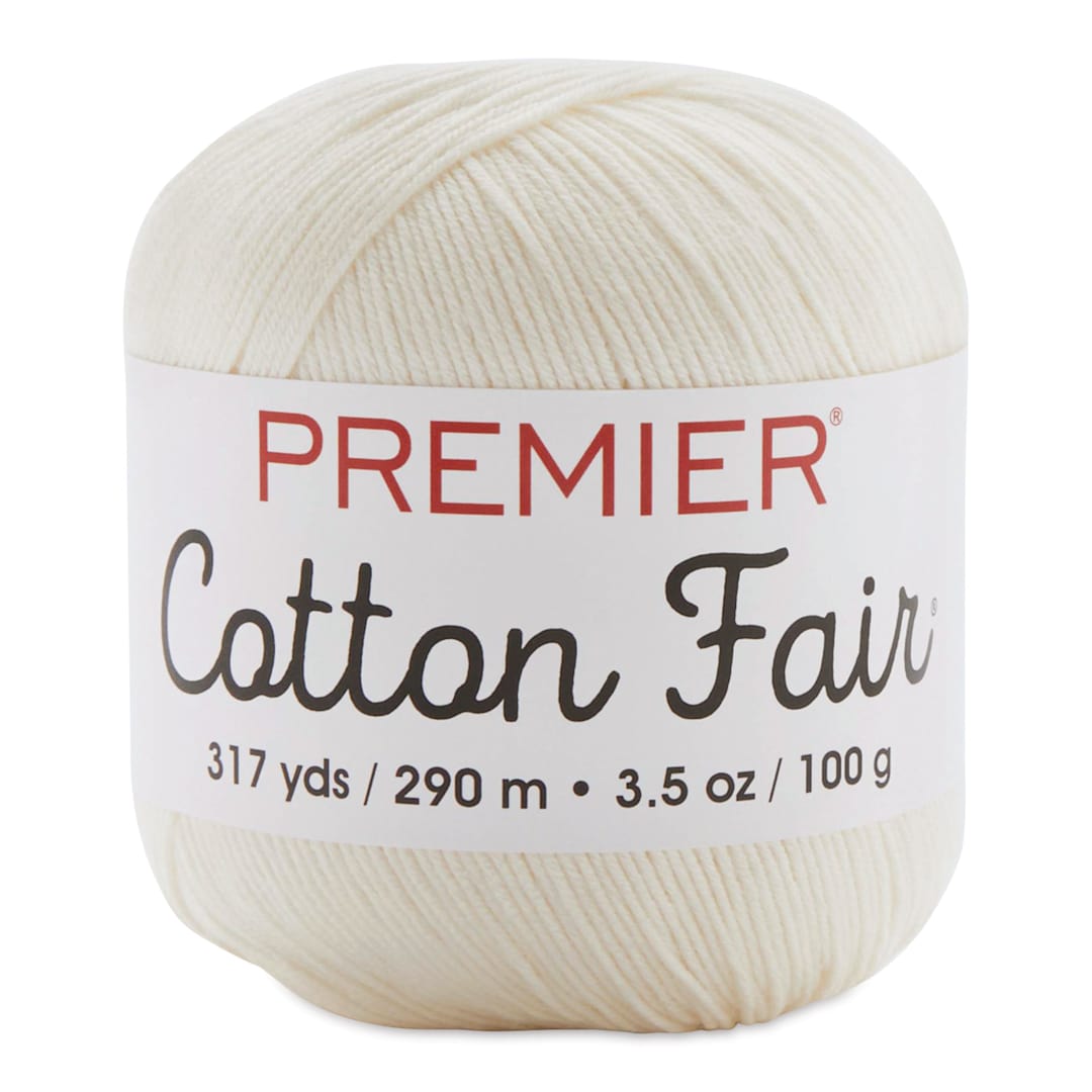 Open in modal - Premier Yarn Cotton Fair Yarn - Cream