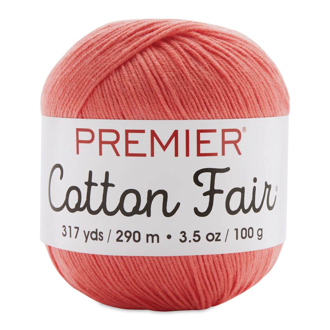 Open in modal - Premier Yarn Cotton Fair Yarn - Bright Peach