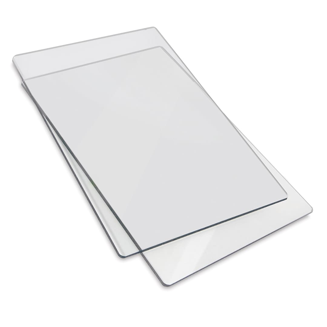 Open in modal - Sizzix Cutting Pads - Angled view of set of 2 8 3/4" x 6" pads