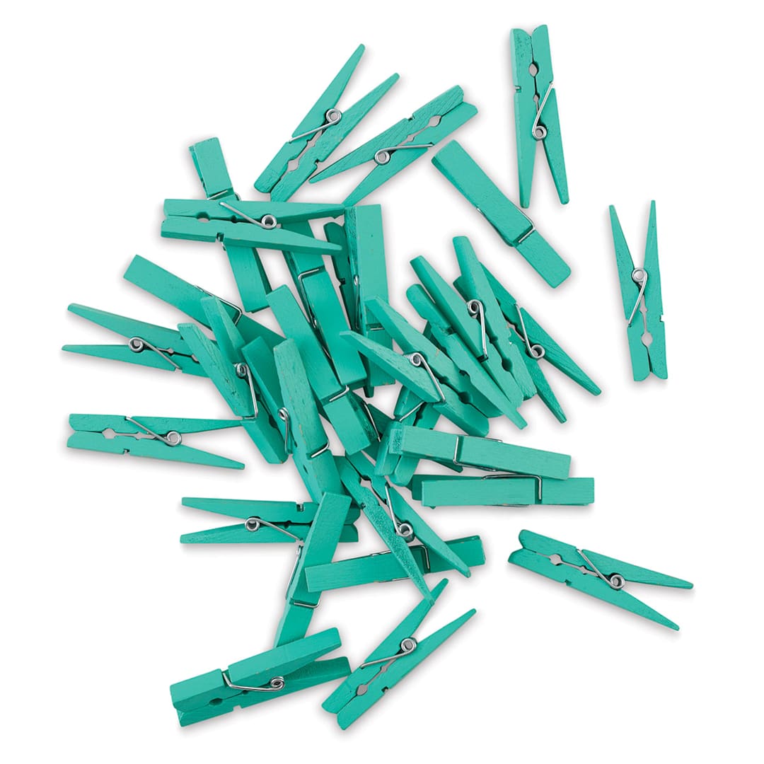 Open in modal - Darice Wooden Clothespins