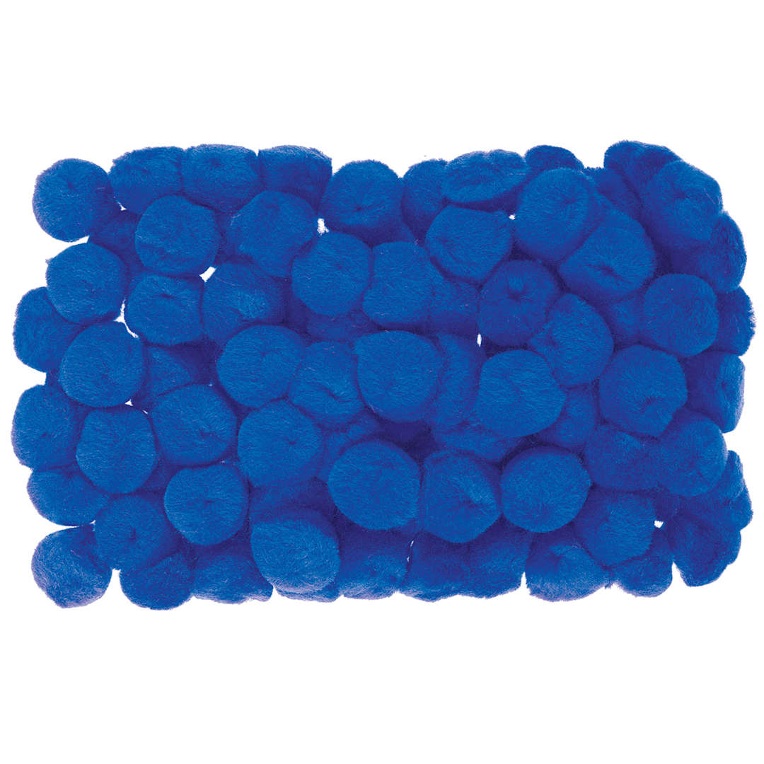 Open in modal - Creativity Street Pom Pons - Pile of Blue Pom Pons
